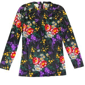 Vintage Andrea Gayle Floral Long Sleeve Top